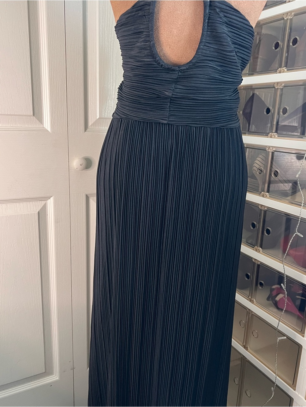 a new day Black Twisted-Bodice Spaghetti Strap Maxi Dress - Picture 5 of 8